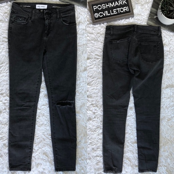 DL1961 Margaux Ankle Skinny in Busted 25 Grey - Picture 6 of 6